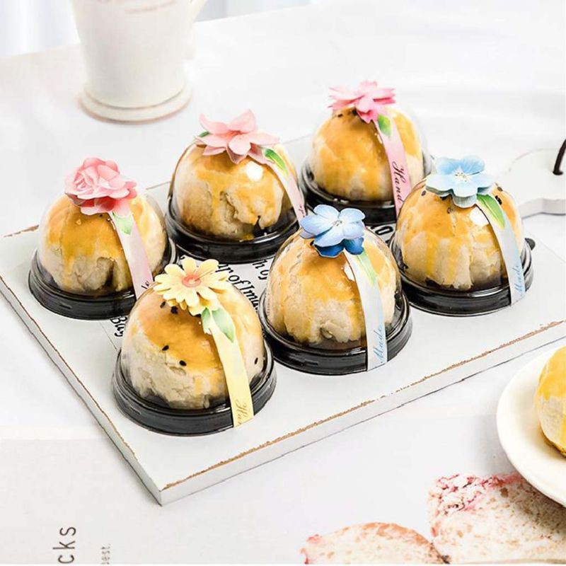 SAKURA Set 80 Miếng Dán Trang Trí Hộp Bánh Trung Thu Họa Tiết Hoa Anh Đào Dễ Thương