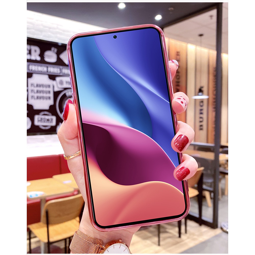 Ốp Điện Thoại Mềm Lấp Lánh Sang Trọng Có Vòng Đỡ Cho Xiaomi Redmi Note 10 4G Redmi K40 Pro Xiaomi Mi 11 11i 11 Lite 10S Poco F3