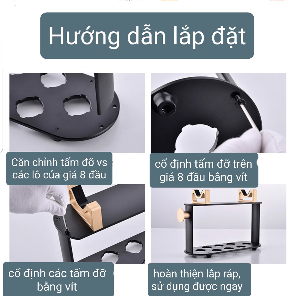 ()Giá đỡ máy sấy tóc Dyson để bàn cao cấp