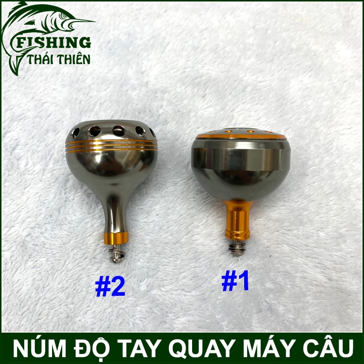 Núm Kim Loại Dùng Độ Cho Tay Quay Máy Câu Cá Đứng