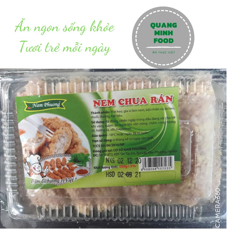 Nem Chua Rán Chuẩn Vị Phố Cổ 500g (Chỉ nhận giao hàng tại Hà Nội)