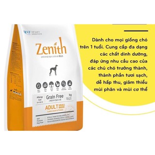 THỨC ĂN HẠT MỀM CHO CHÓ LỚN ZENITH 1.2KG
