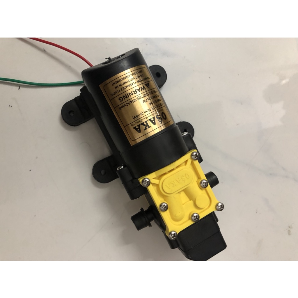 Máy bơm nước , phun sương mini OSAKA 12v Áp lực cao - Bơm tăng áp mini 12v