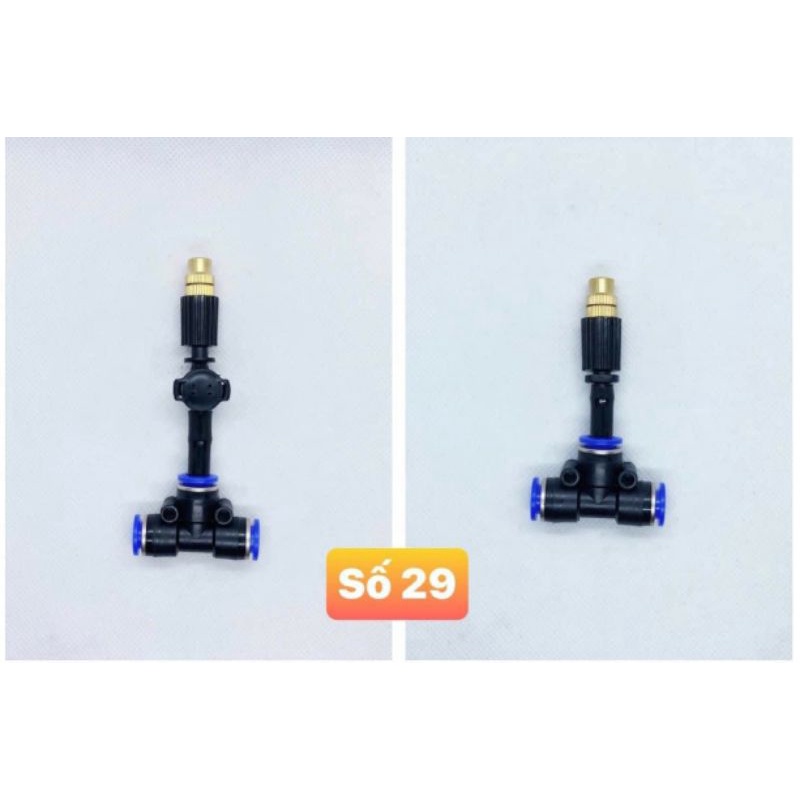 Bộ phun sương tự động 10 40 béc đồng  Sinleader tưới cây, tưới lan, làm mát mái 15- 40m2