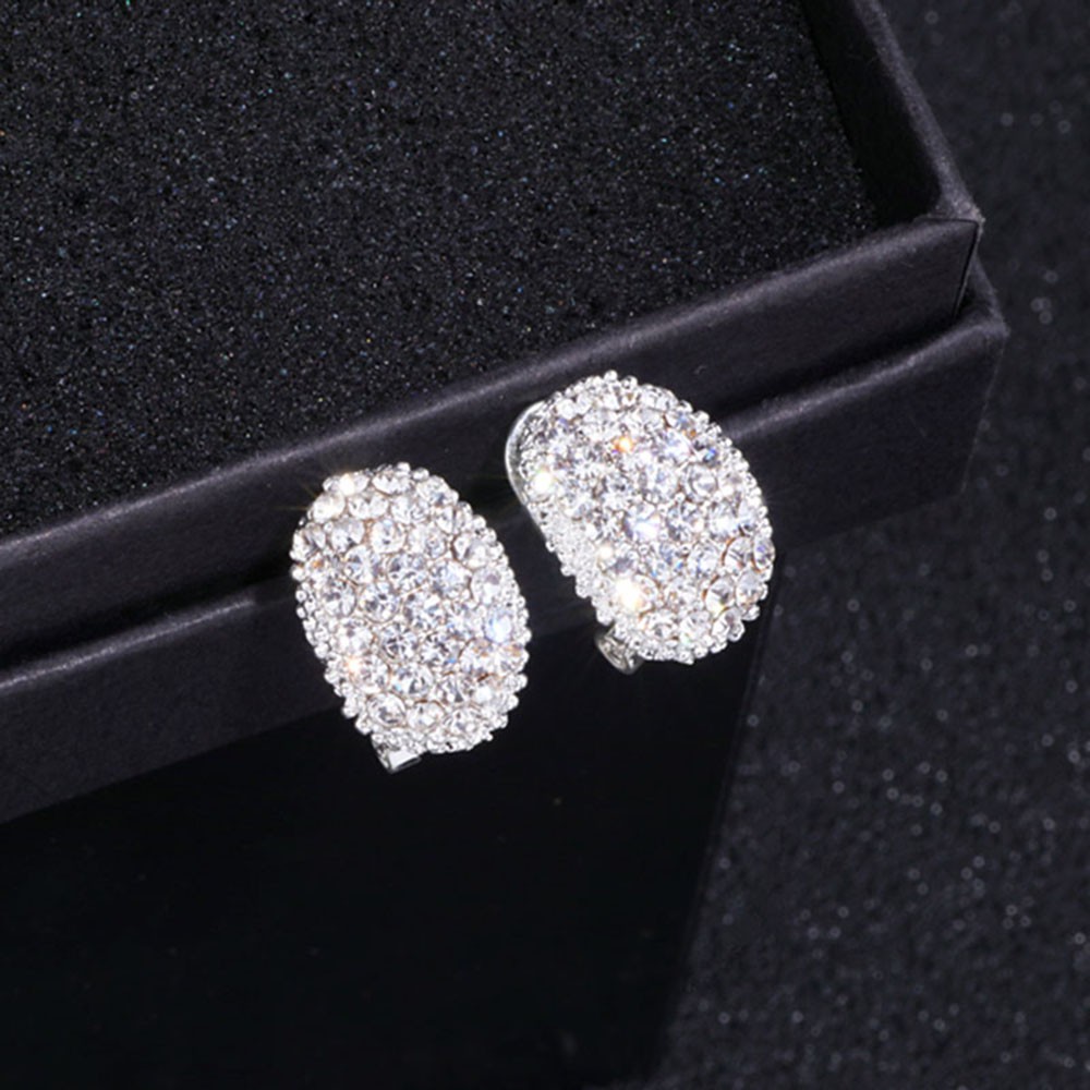 Khuyên tai bạc đính đá Cubic Zircon cho nữ
