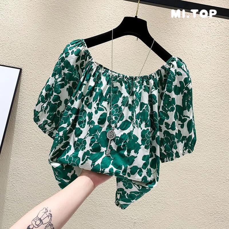 Áo Sơ Mi Chiffon Ngắn Tay Dáng Rộng Thời Trang Mùa Hè Dành Cho Nữ