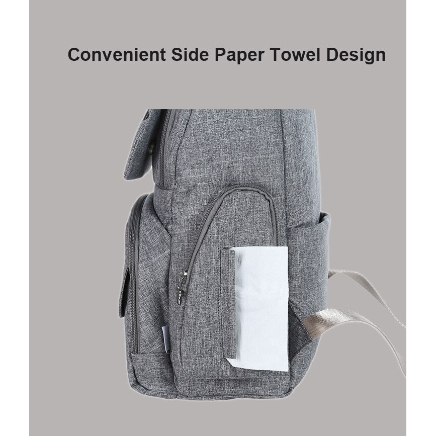 Disney Mickey Minnie tã Túi Ba lô Mommy túi thai sản đẩy Túi chống thấm nước bé Thay đổi Bag Công suất lớn Fashonable