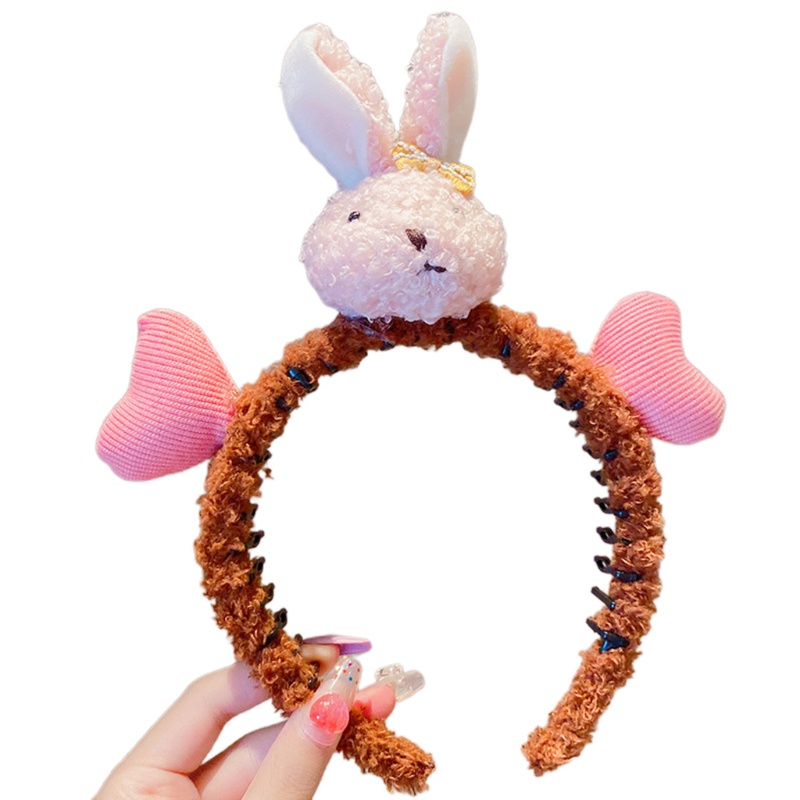 Băng Đô Cài Tóc Hình Gấu Bông Hoạt Hình Dễ Thương Cho Nữ