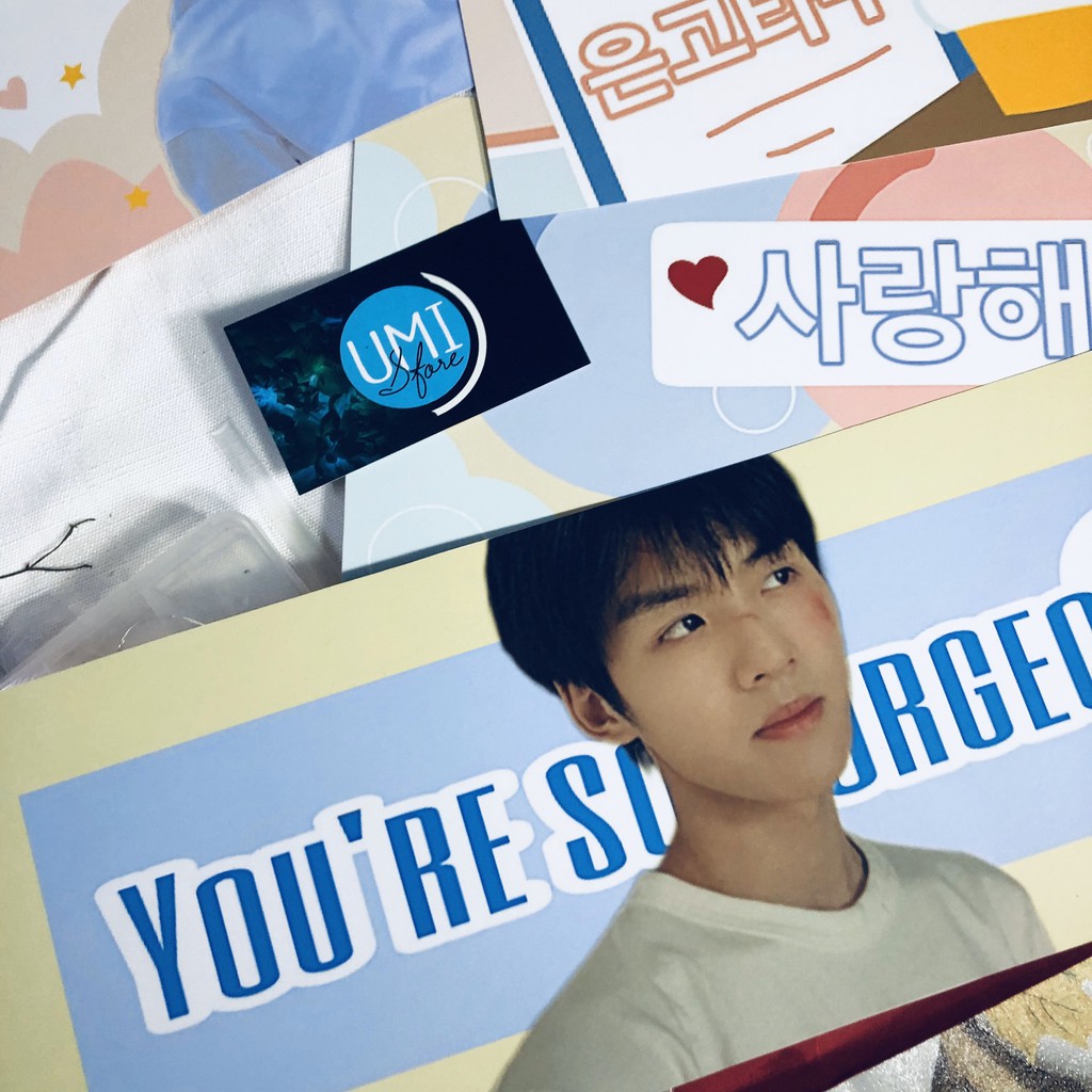 Set 2 slogan (banner) giấy 10x30cm - In theo yêu cầu