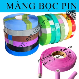 Màng co nhiệt PVC pin 18650 nhiều màu - số lượng nhiều càng rẻ