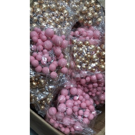 Bịch 40 quả bi xốp trang trí bánh sinh nhật, bi nhựa trang trí bánh