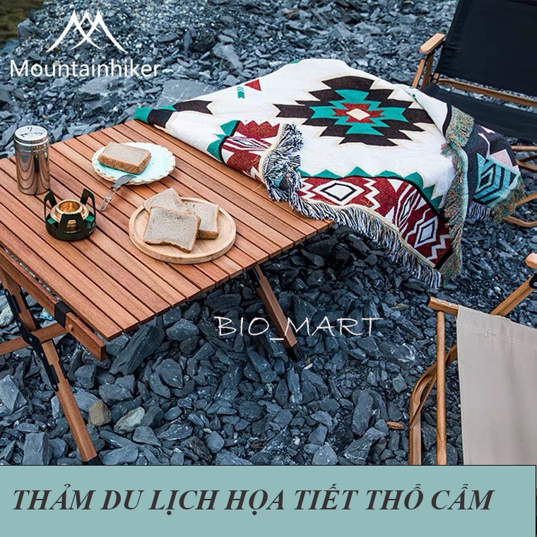 Thảm Thổ Cẩm du lịch, dã ngoại, cắm trại, đi chơi, có thể làm khăn trải giường, trải bàn siêu xinh MountainHiker