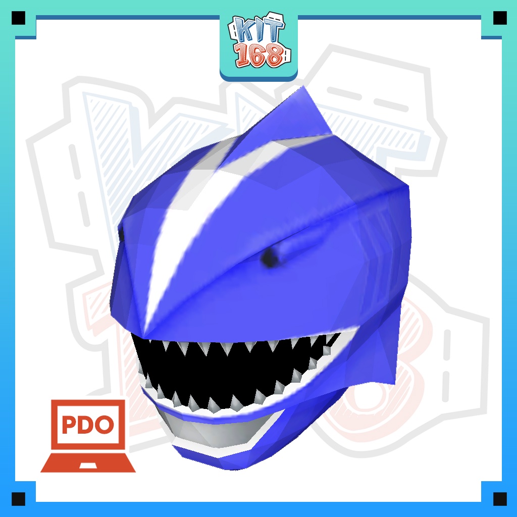 Mô hình giấy Anime Game Gaoblue Helmet