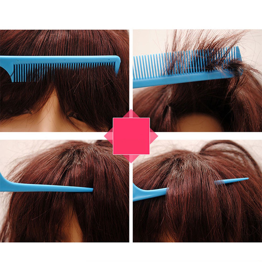 Lược Đuôi Nhọn Bằng Nhựa Nhiều Màu Sắc Tạo Kiểu Tóc Tiện Dụng Cho Salon