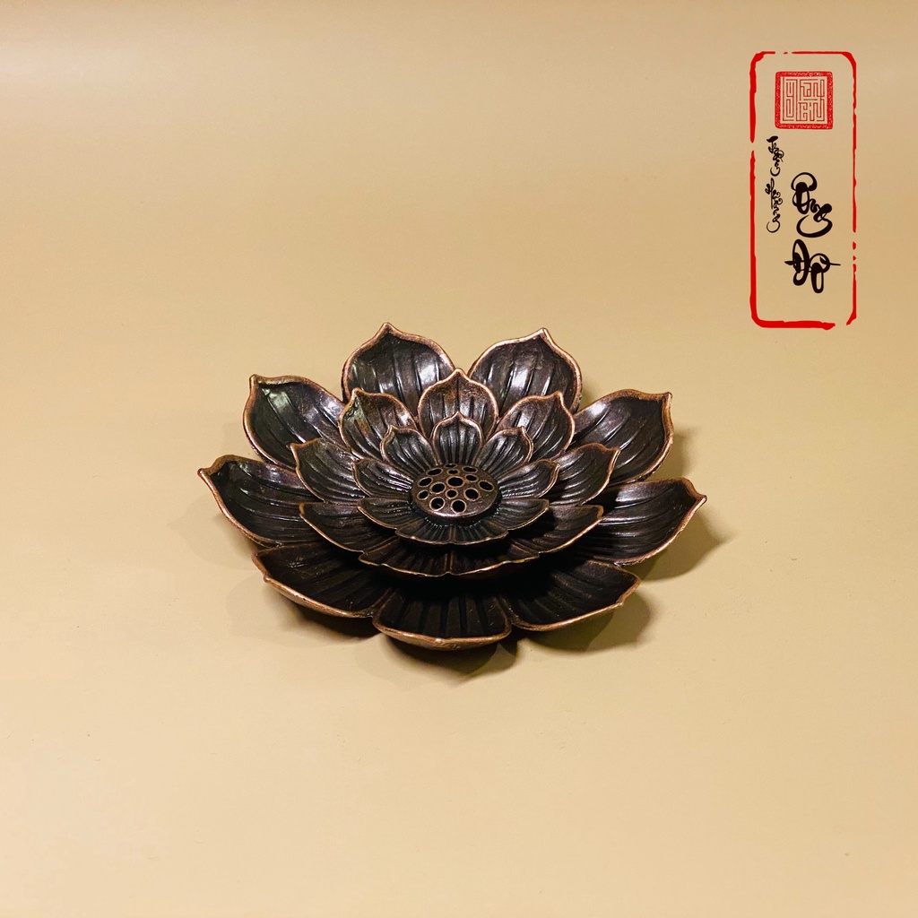 Đế Sen Để Nhang Nụ, Cắm Nhang Không Tăm Trầm Hương