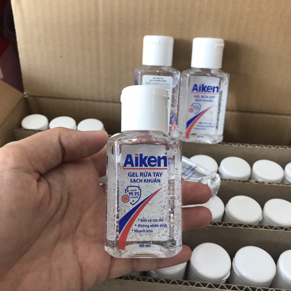 Gel rửa tay sạch khuẩn Aiken 60ml