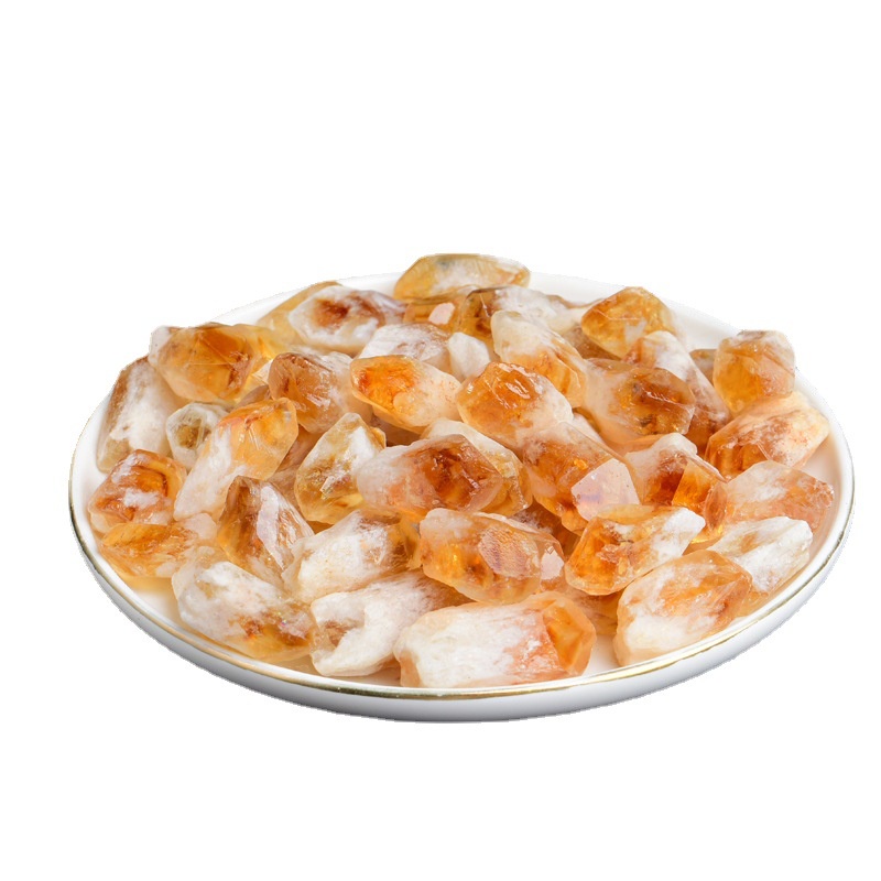 Mầm đá thach anh Vàng (Citrine) may mắn, đá thanh tẩy trong Tarot, Reiki, thiền định, phong thủy