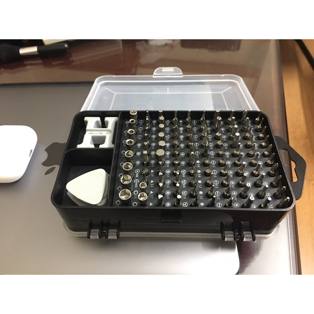 Bộ tô vít đa năng 115 chi tiết đầu vít khác nhau chuyên dụng dùng để sửa chữa laptop, đồng hồ điện thoại H1991