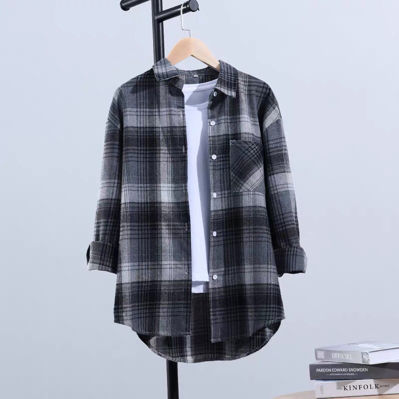 Được Kiểm Hàng TrướcÁo somi unisex kẻ trắngHÀNG SIÊU CẤP