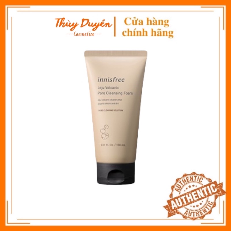 Sữa Rửa Mặt Innisfree Tro Núi Lửa Jeju Volcanic Pore Cleansing Foam Hàn Quốc 150ml | BigBuy360 - bigbuy360.vn
