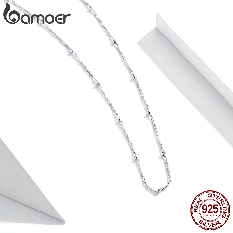 Dây chuyền Bamoer bạc 925 dài 45cm thời trang