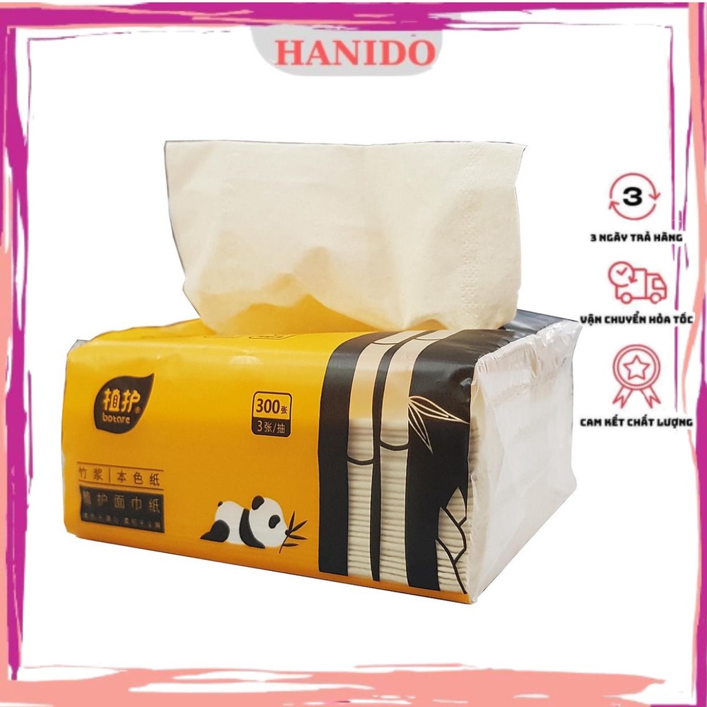 Giấy ăn gấu trúc Panda gói 300 tờ siêu dai hàng đẹp hai cây tre