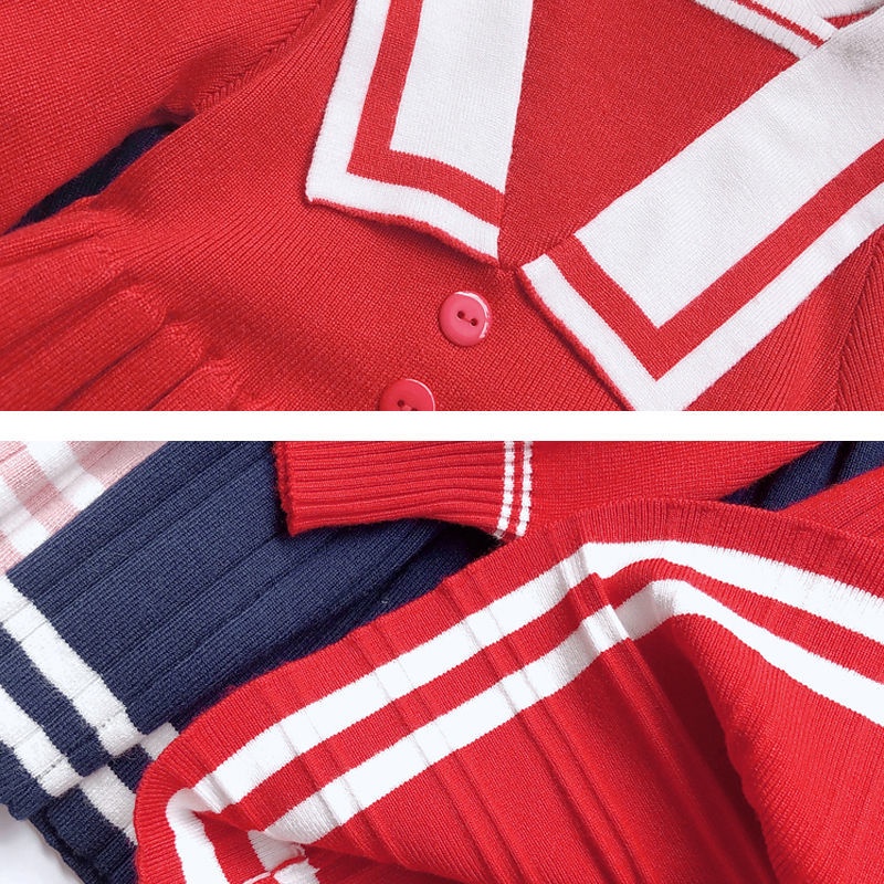 Đầm Len Tay Dài Phong Cách Hàn Quốc Thời Trang Thu Đông Cho Bé Gái