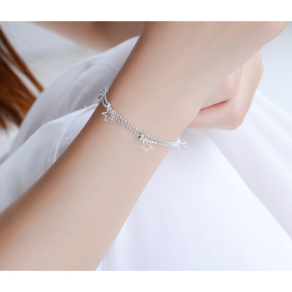 BỘ SƯU TẬP CÁC MẪU LẮC TAY MÀU BẠC THÁI DỄ THƯƠNG LONG LANH CỰC HOT | BigBuy360 - bigbuy360.vn