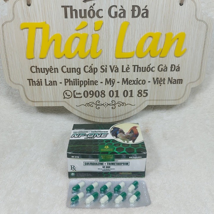 Nuôi gà đá gà tre gà nòi NF - ONE (phân xanh , phân trắng - gà đá ) COMBO 1 VĨ / 10 VIÊN