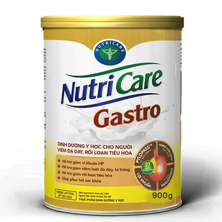 Nutricare Gastro lon 900g (Dinh dưỡng y học dành cho người viêm dạ dày, rối loạn tiêu hoá)
