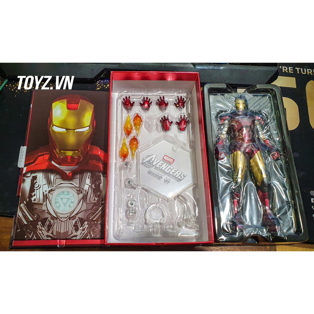 Mô hình ZD Toys Iron Man MK6 Mark 6 Avenger End game Marvel tỉ lệ 1/10