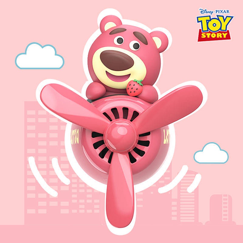 Genuine Disney Strawberry Bear Car Aromatherapy Vent Car Perfume Light Perfume Long-Lasting Cute Female Car Fragrance S3ND