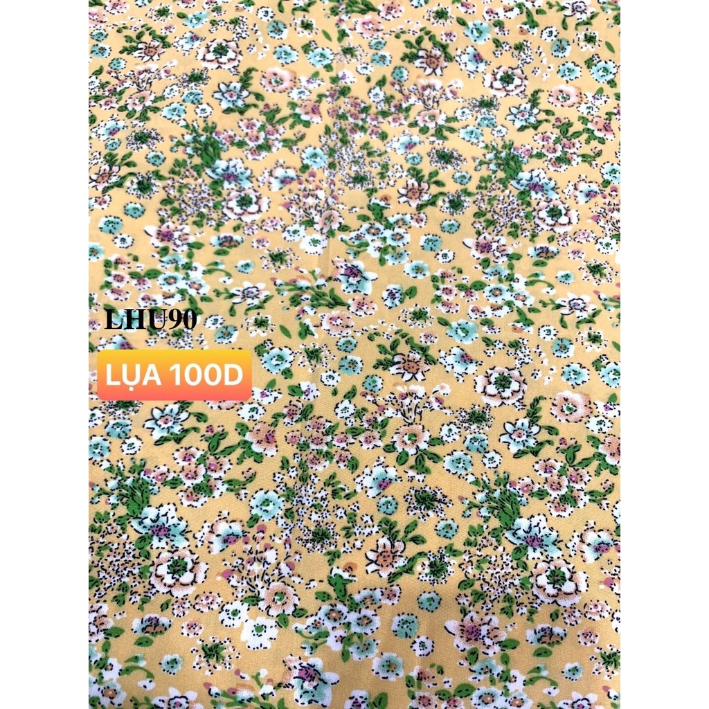 VẢI LỤA 100D HOA NHÍ - DÒNG VẢI THÔNG DỤNG - 1 MÉT X 1M5