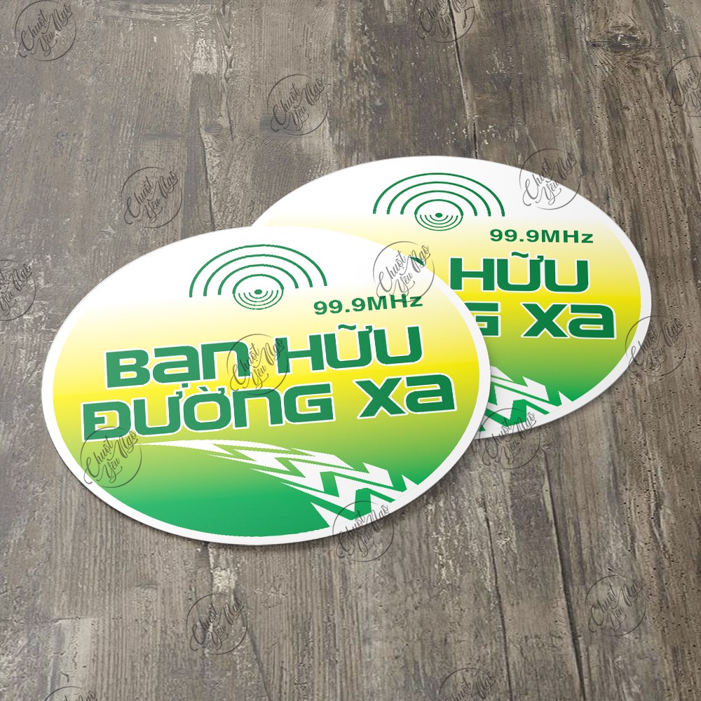 Combo 20 logo sticker đường kính 6cm Bạn Hữu Đường Xa dán ô tô | BigBuy360 - bigbuy360.vn