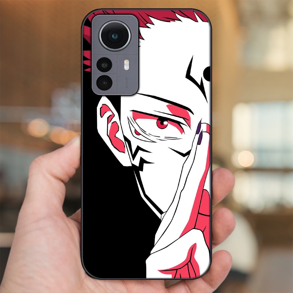 Ốp lưng Xiaomi 12 viền đen in hình Yuji Jujutsu Kaisen