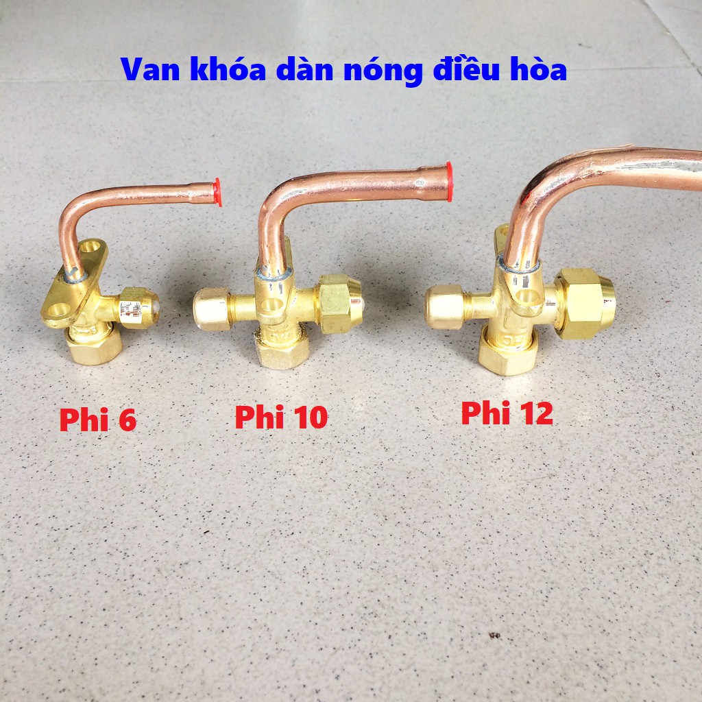 Van khóa dàn nóng điều hòa phi 6 -10 -12