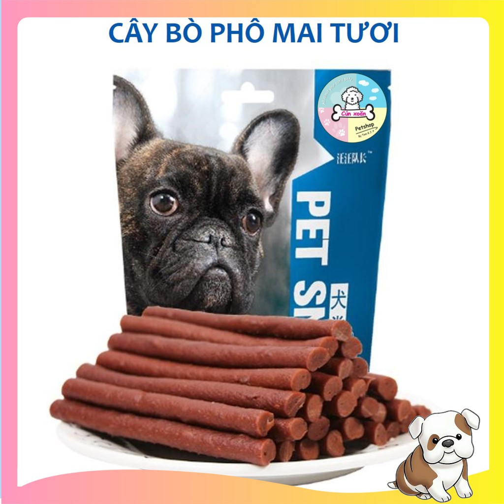 Bánh thưởng cho chó Captain (Que bò nhân phô mai) (túi 500g)