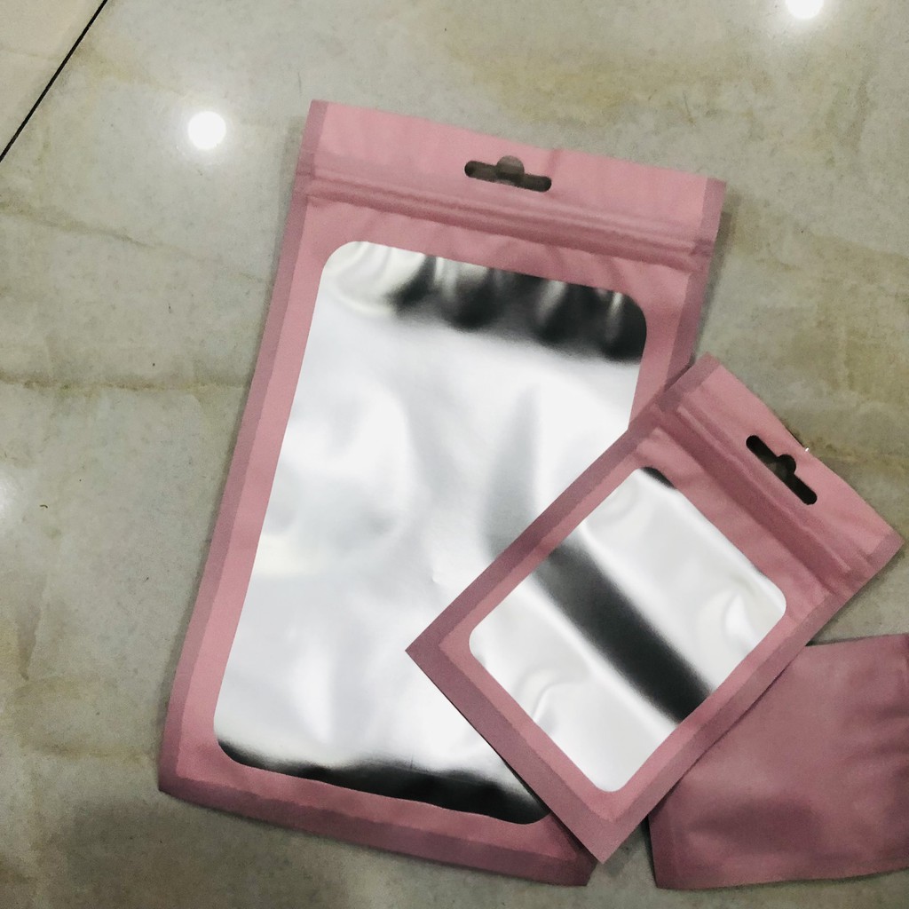 Xấp 10-20 Túi zip hologram đựng đồ tiện dụng - Túi có khóa, nhiều size, nhiều màu để lựa chọn