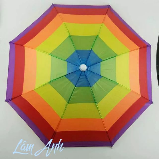 Ô Dù Trẻ Em Cầu Vòng 7 Màu