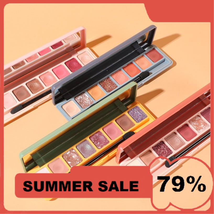 Phấn Mắt 8 ô soft eye Lameila Style Rượu Tây Kèm Nhũ Auth Nội Địa sỉ Kang