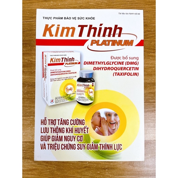 ✅ Kim Thính Platinum giúp tăng cường lưu thông khí huyết, giảm nguy cơ và triệu chứng suy giảm thính lực