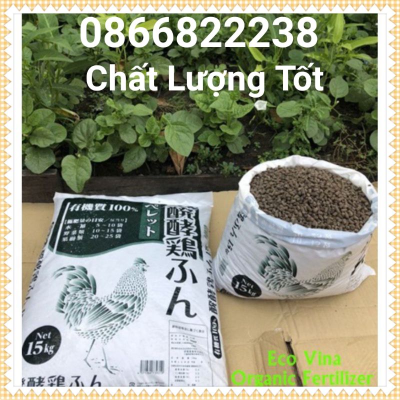 HOT SALE _ PHÂN GÀ NHẬT BẢN VIÊN [ PHÙ HỢP DÙNG CHO TẤT CẢ LOẠI CÂY ĂN QUẢ + RAU XANH + HOA HỒNG BON SAI ]  KO XÓT CÂY