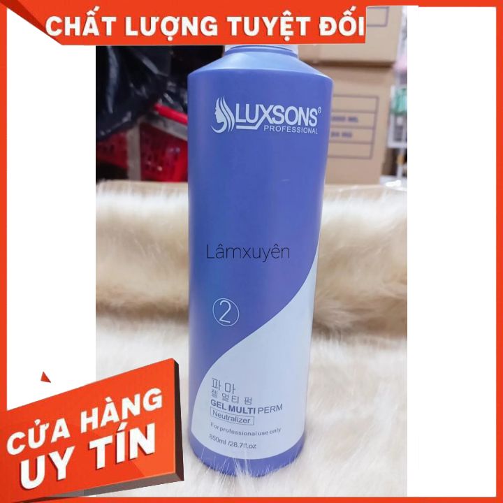 Uốn Lạnh LUXSONS 850ML*2 CHAI XANH sản phẩm uốn tạo kiểu tóc tự nhiên định hình nếp tóc ,bảo vệ tóc bền đẹp.