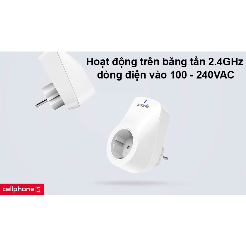 Ổ cắm điện Wifi thông minh Tenda Beli SP3 - Điều Khiển Từ Xa - Chính Hãng BH 3 NĂM