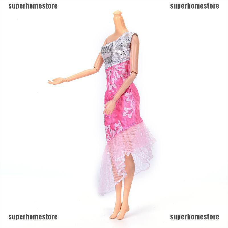 Đầm Dự Tiệc Handmade Thời Trang Cho Búp Bê 9 "