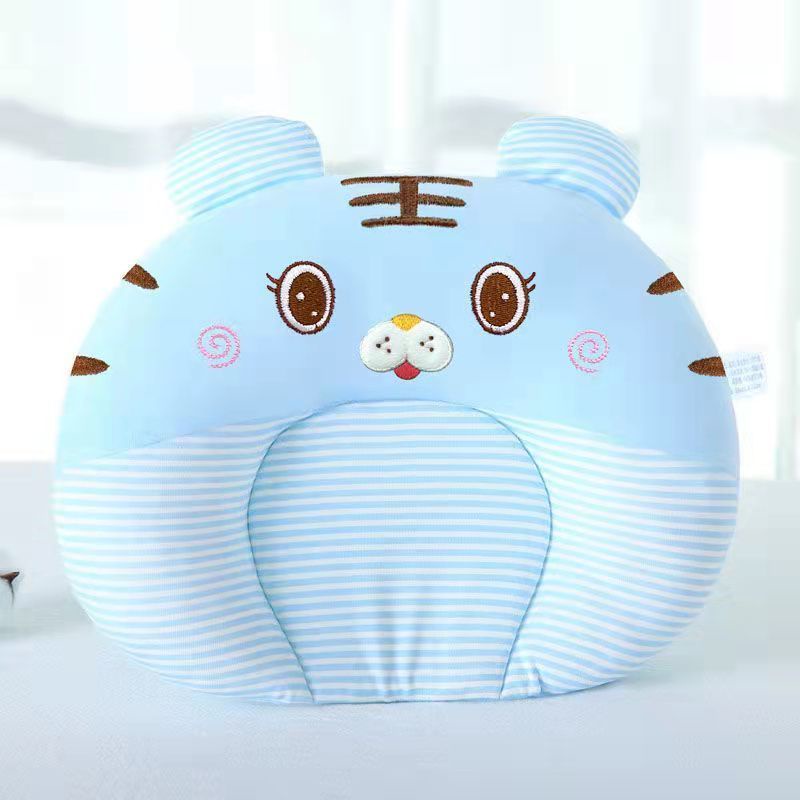 Gối Ngủ Định Hình Chống Bẹp Đầu Chất Liệu Cotton Da Lộn Họa Tiết Hoạt Hình Cho Bé Từ 0-1 - 24 Giờ