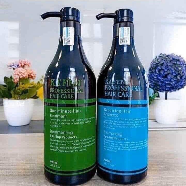 Cặp Dầu Gội Xả Kafen Hoàn Hình 800ML Phục Hồi Hư Tổn,Khô Xơ.Kích Thích Mọc Tóc Hàng Chính Hãng Cao Cấp