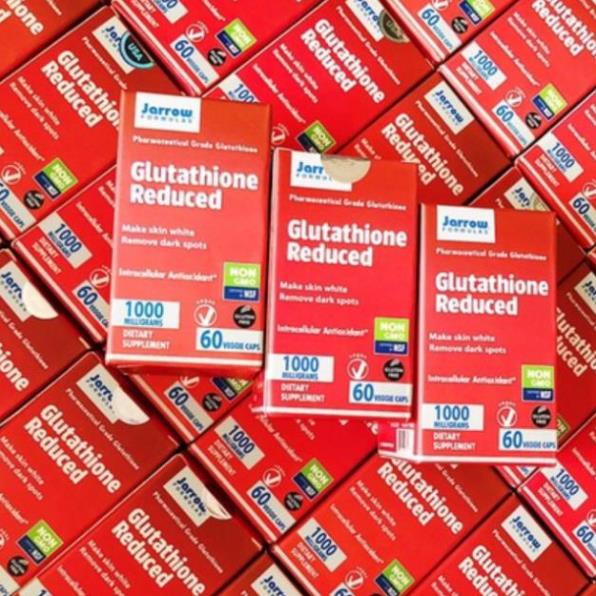 Viên uống hỗ trợ trắng da , nám tàn nhang glutathione ruduced 1000mg của mỹ hộp 60 viên