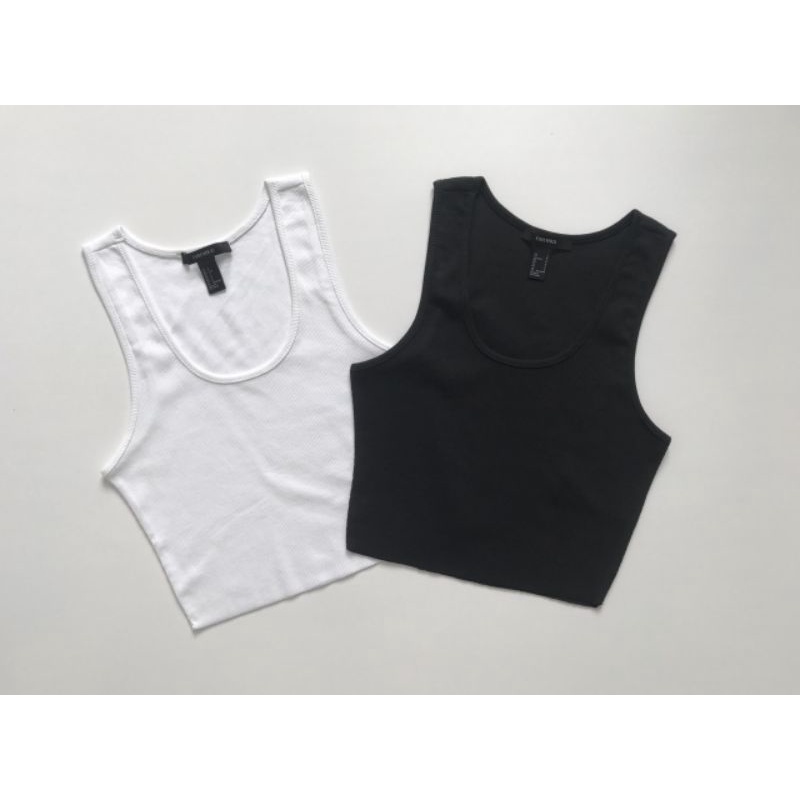 Áo thun balo đen trắng crop top xuất xin