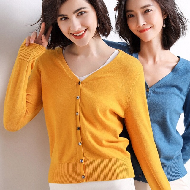 Áo len cardigan len mỏng nhiều màu đủ size từ S-2XL